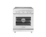 Gas Pro Range, Silver Stainless Steel, Natural Gas