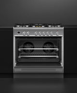 36" Series 9 Contemporary 5 Burner Dual Fuel Self-Cleaning Range