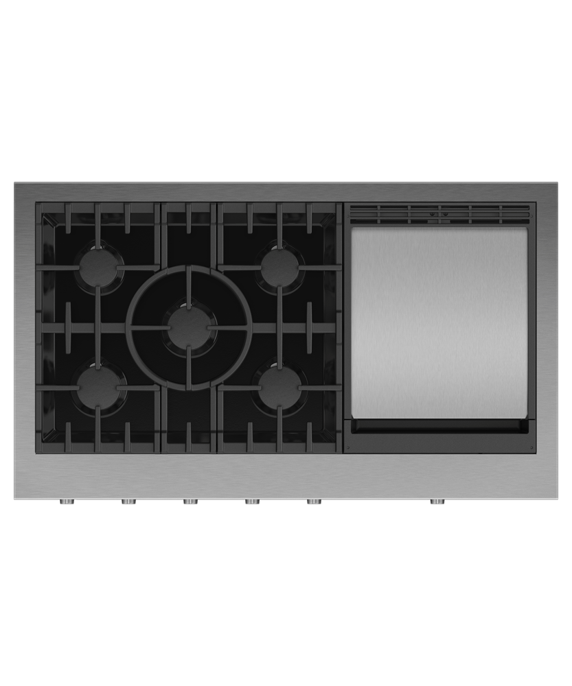 48" Series 9 5 Burner with Griddle Gas Rangetop