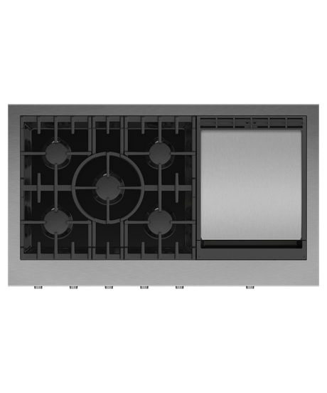 48" Series 9 5 Burner with Griddle Gas Rangetop