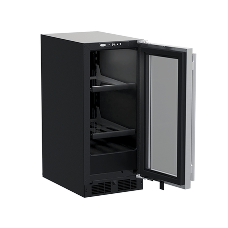 15-In Built-In Beverage Center with Door Style - Stainless Steel Frame Glass