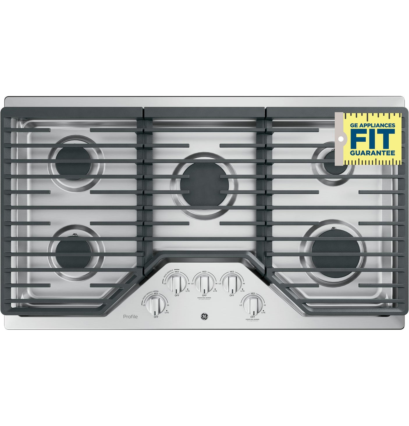 GE Profile™ 36" Built-In Gas Cooktop with Five Burners