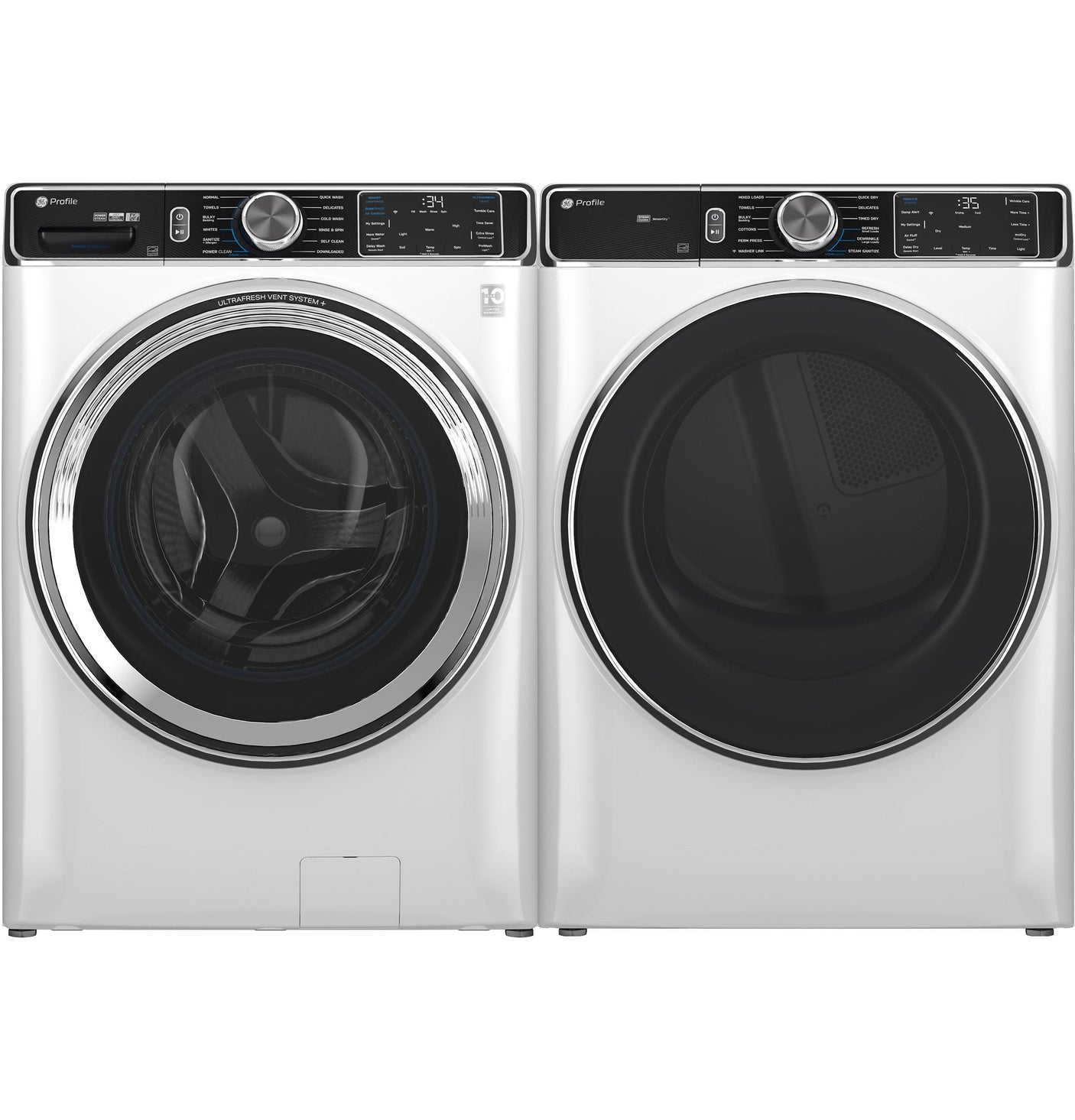 GE Profile™ 5.3 cu. ft. Capacity Smart Front Load ENERGY STAR® Washer with UltraFresh™ Vent System+ with OdorBlock™