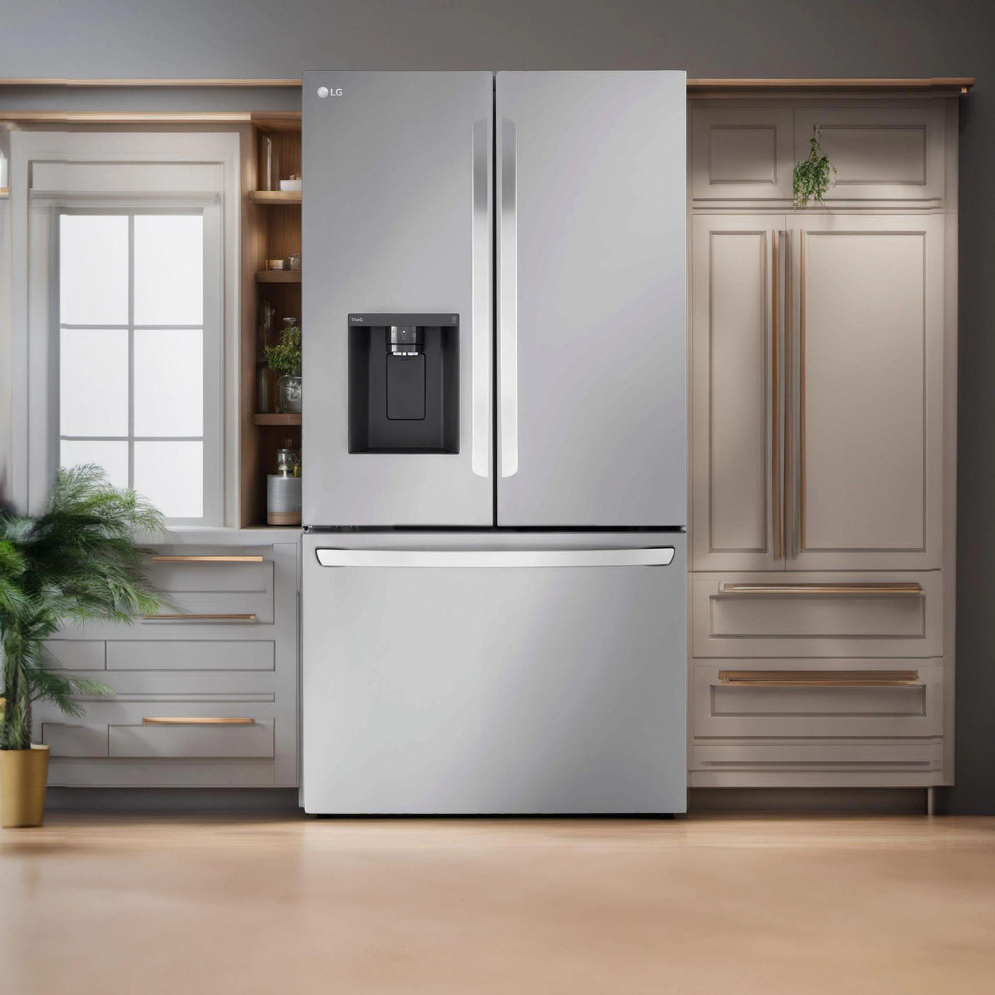 31 cu. ft. Smart Standard-Depth MAX™ French Door Refrigerator with Dual Ice