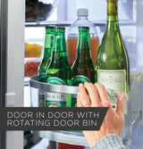 GE Profile™ 27.7 Cu. Ft. Fingerprint Resistant French-Door Refrigerator with Door In Door and Hands-Free AutoFill