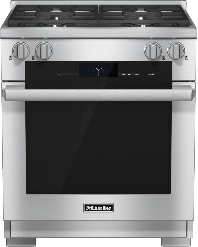 30 inch range Dual Fuel with M Touch controls, Moisture Plus and M Pro dual stacked burners