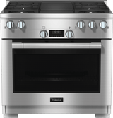 HR 1135-3 G AG GR - 36" range All Gas with DirectSelect, Twin convection fans and M Pro dual stacked burners