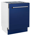 ZLINE 24" Tallac Series 3rd Rack Dishwasher with Traditional Handle, 51dBa (DWV-24) [Color: Blue Gloss]