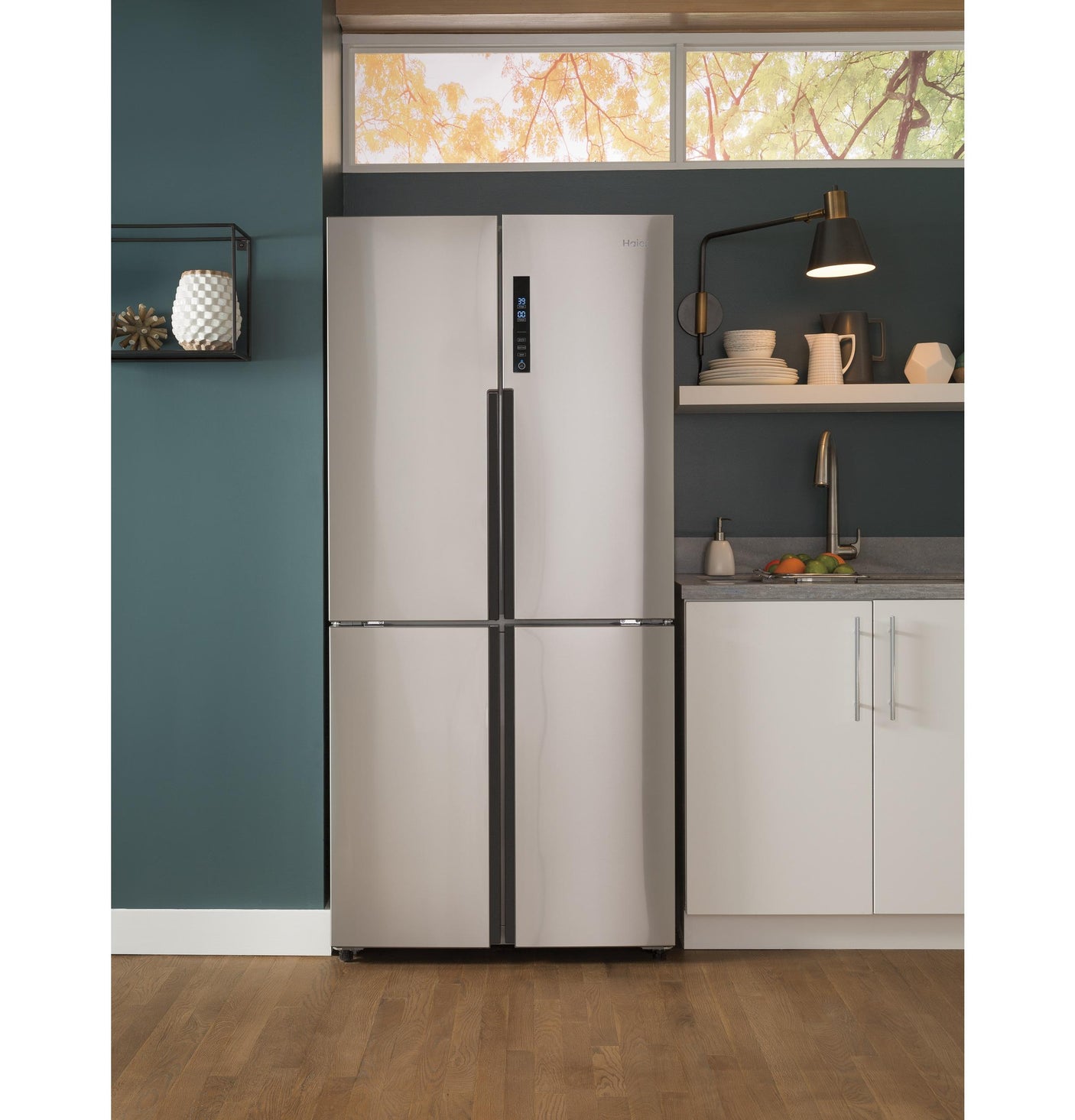 Haier ENERGY STAR® 16.8 Cu. Ft. Quad Door Refrigerator