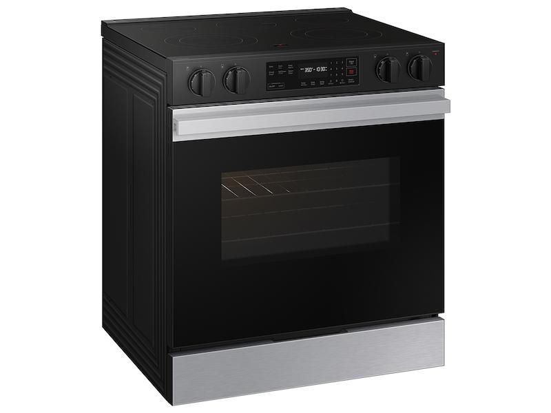 Bespoke 6.3 cu. ft. Smart Slide-In Electric Range with Precision Knobs in Stainless Steel