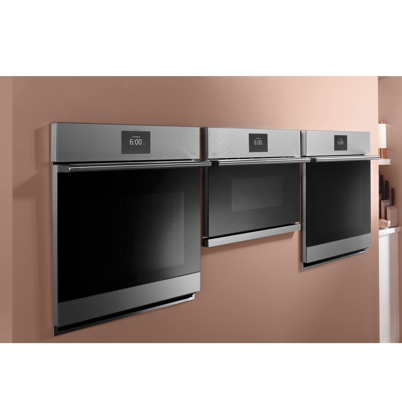 Café™ 30" Smart Single Wall Oven with Convection in Platinum Glass