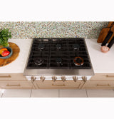 Café™ 36" Commercial-Style Gas Rangetop with 6 Burners (Natural Gas)