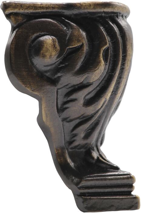 Single Decorative Bronze (Burnt Brass) Scroll Claw Leg