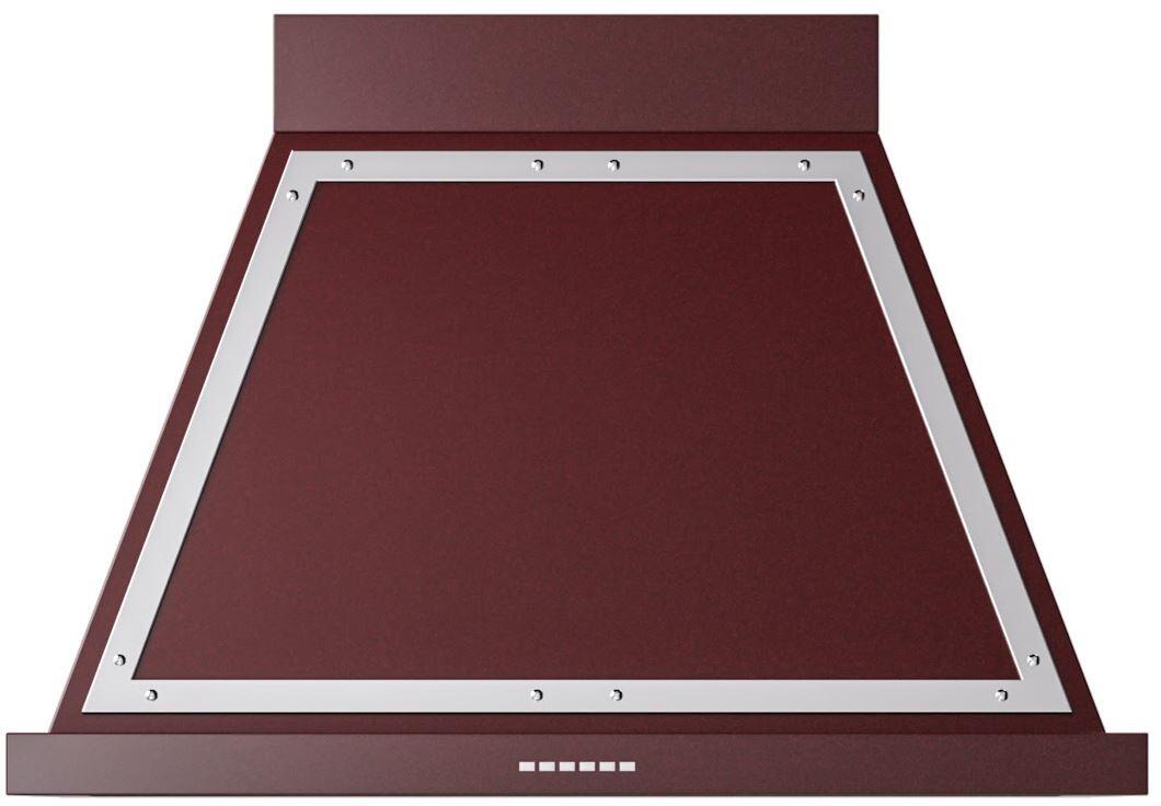 Nostalgie 36 Inch Burgundy Wall Mount Convertible Range Hood