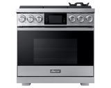 36" Pro Gas Range, Silver Stainless Steel, Natural Gas