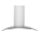 ZLINE Convertible Vent Wall Mount Range Hood in Stainless Steel & Glass (KN4)