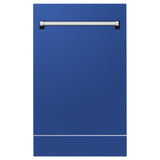 ZLINE 18" Tallac Series 3rd Rack Top Control Dishwasher with Traditional Handle, 51dBa [Color: Blue Matte]