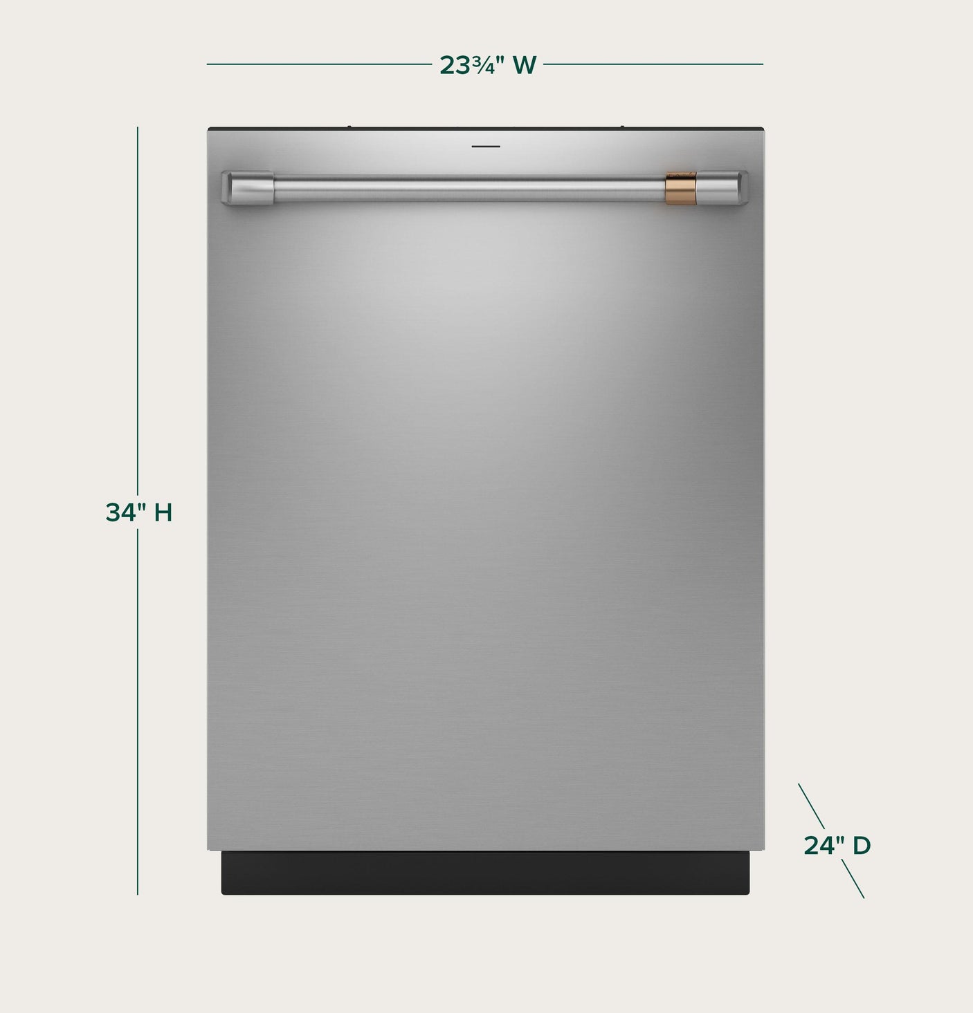 Café™ CustomFit ENERGY STAR Stainless Interior Dishwasher with Ultra Wash & Dry, 42 dBA