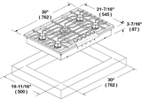 30" GAS COOKTOP