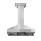 ZLINE Convertible Vent Wall Mount Range Hood in Stainless Steel with Crown Molding (KL3CRN)