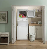 GE Unitized Spacemaker® 3.8 cu. ft. Capacity Washer with Stainless Steel Basket and 5.9 cu. ft. Capacity Electric Dryer