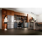 GE Profile™ 30" Smart Slide-In Front-Control Gas Double Oven Convection Fingerprint Resistant Range