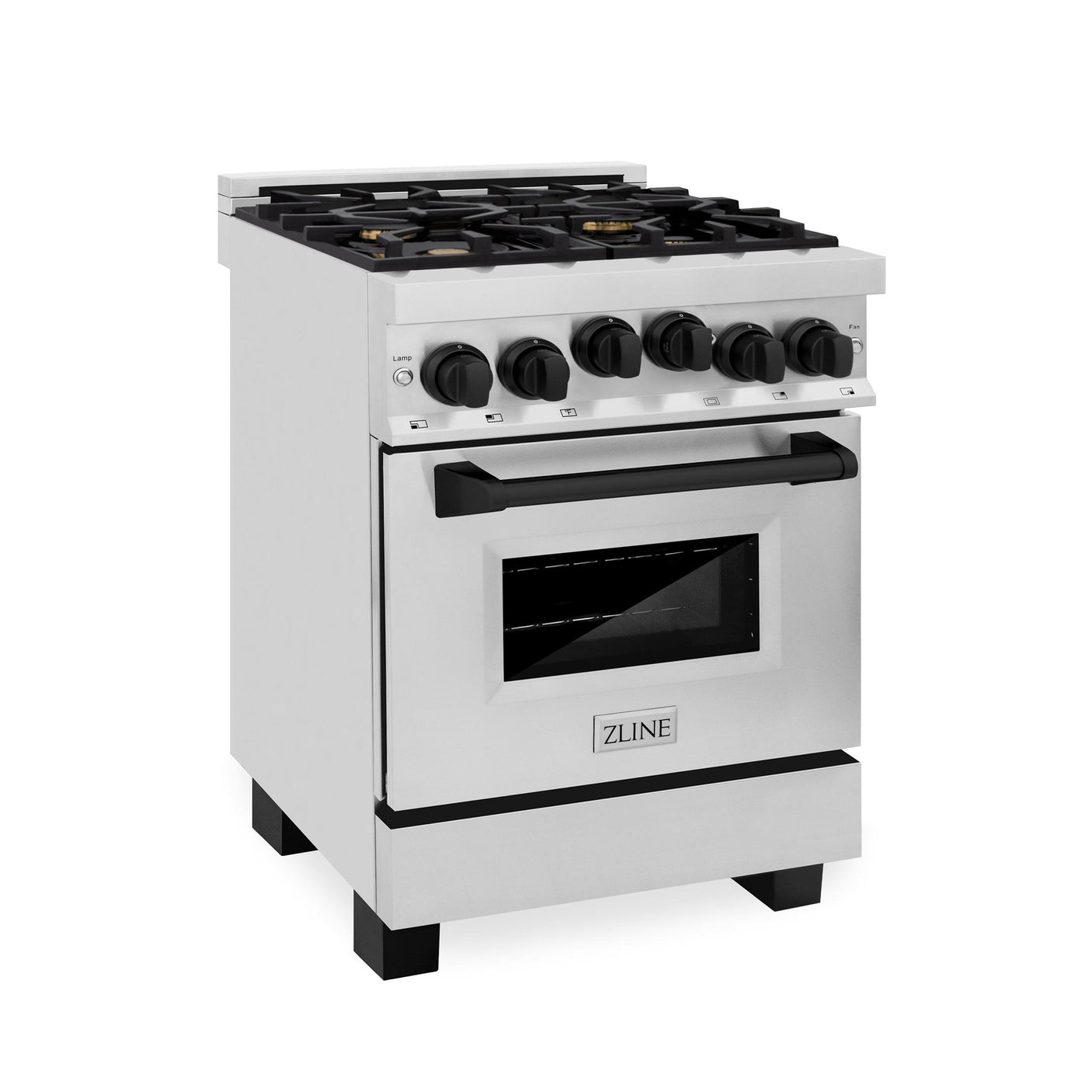 ZLINE Autograph Edition 24" 2.8 cu. ft. Range with Gas Stove and Gas Oven in Stainless Steel with Accents (RGZ-24) [Color: Champagne Bronze]