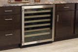 30" Standard Efficiency Single Zone Wine Cellar (Marvel) - Solid Stainless Steel Door, Left Hinge