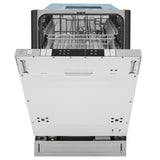 ZLINE 18 in. Compact Top Control Dishwasher with Stainless Steel Tub and Modern Style Handle, 52 dBa (DW-18) [Color: Stainless Steel]