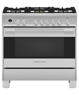 36" Series 9 Contemporary 5 Burner Dual Fuel Self-Cleaning Range