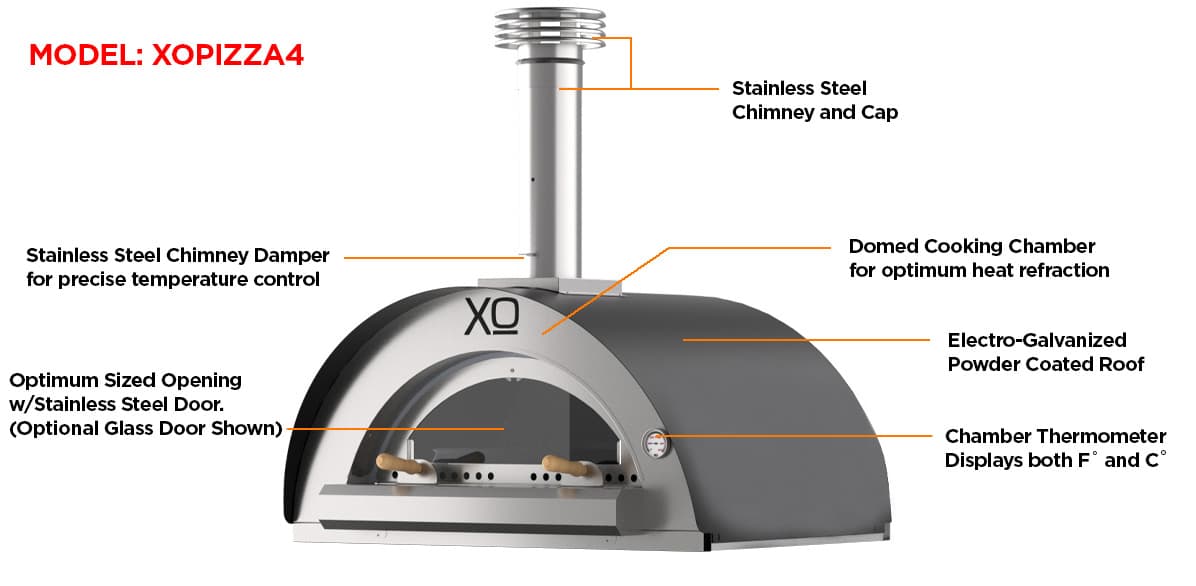 40" Wood-Fired Oven in Carbona (Black)