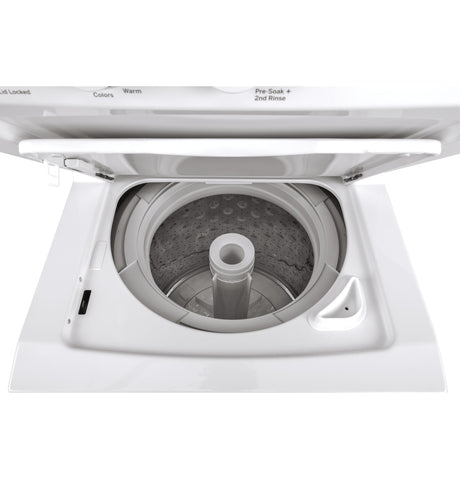 GE Unitized Spacemaker® 2.3 cu. ft. Capacity Washer with Stainless Steel Basket and 4.4 cu. ft. Capacity Gas Dryer