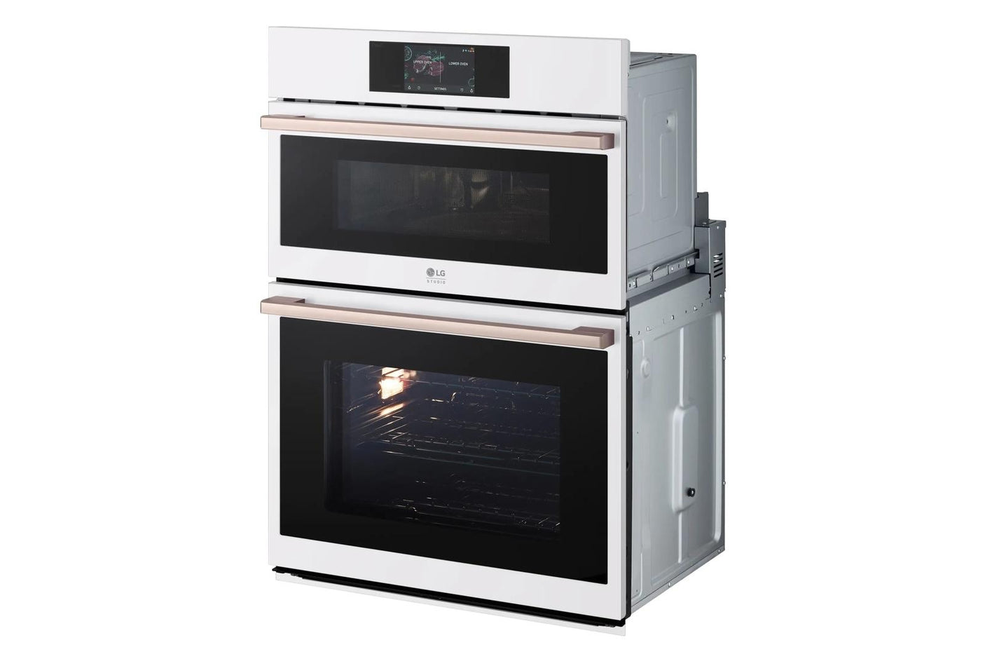 LG STUDIO 1.7/4.7 cu. ft. Combination Double Wall Oven - Essence White