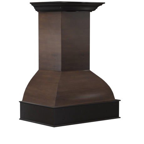 ZLINE 36" Wooden Wall Mount Range Hood in Antigua and Walnut - Includes Dual Remote Motor (369AW-RD-36) [Size: 36 Inch, CFM: 700]