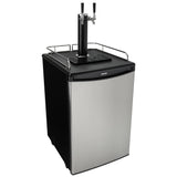 Danby 5.4 cu. ft. Dual-Tap Keg Cooler in Stainless Steel