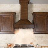 ZLINE Wooden Wall Mount Range Hood in Walnut and Hamilton - Includes Remote Motor (329WH-RS) [Size: 36 Inch]