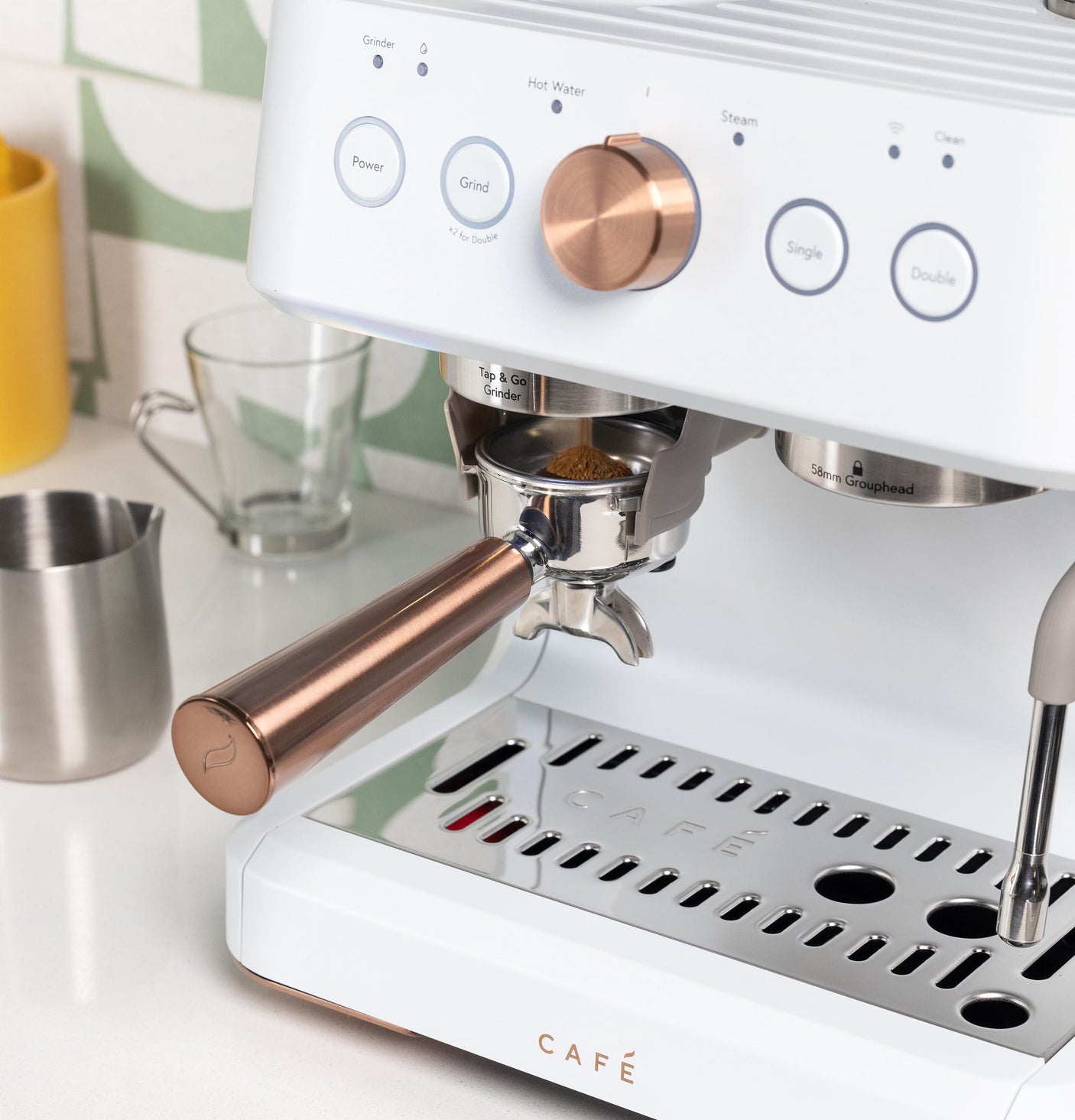 Café™ BELLISSIMO Semi Automatic Espresso Machine + Frother