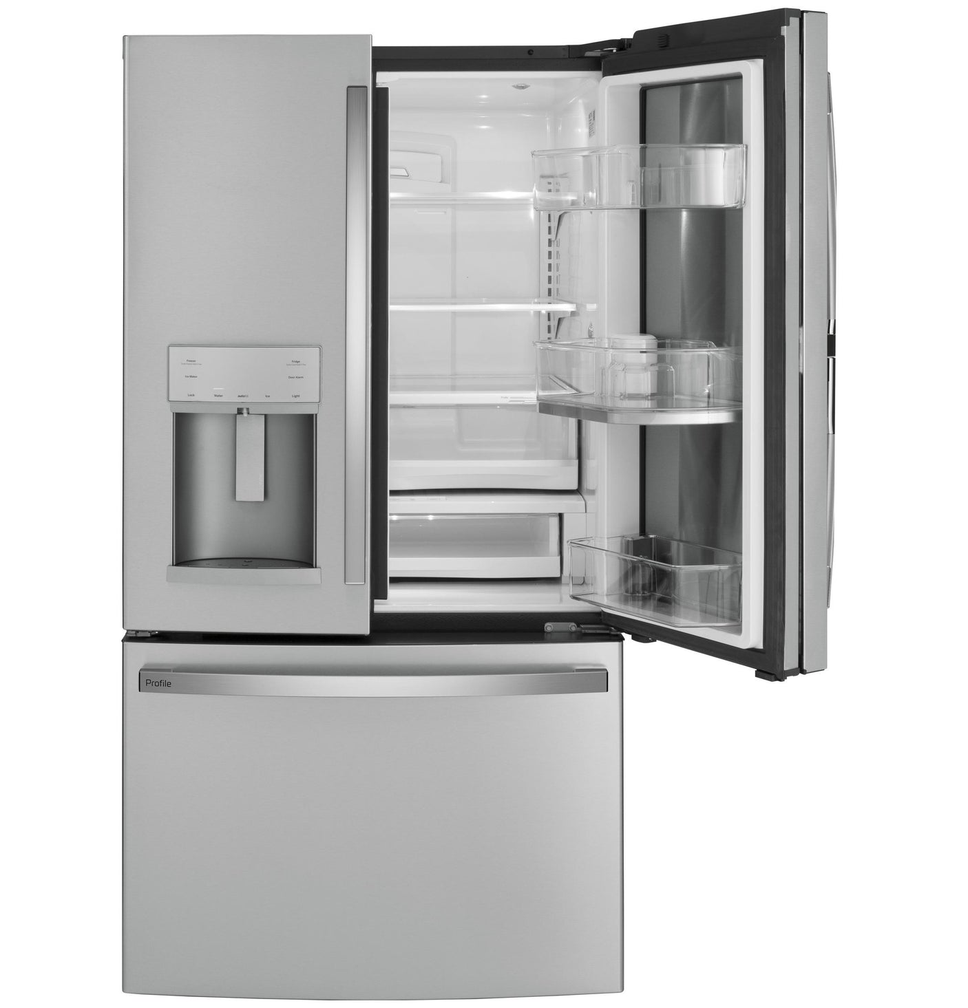 GE Profile™ 27.7 Cu. Ft. Fingerprint Resistant French-Door Refrigerator with Door In Door and Hands-Free AutoFill