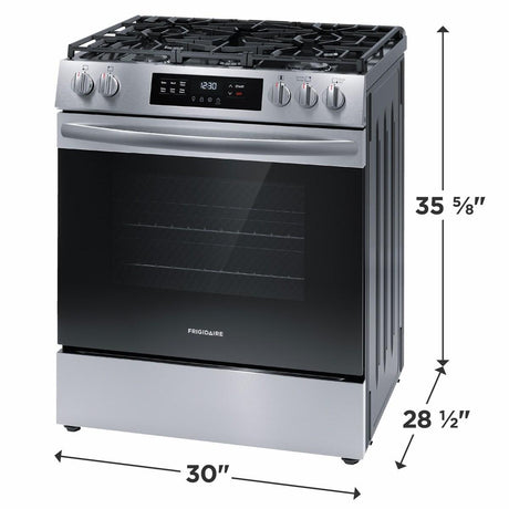 Frigidaire 30" Front Control Gas Range with Quick Boil