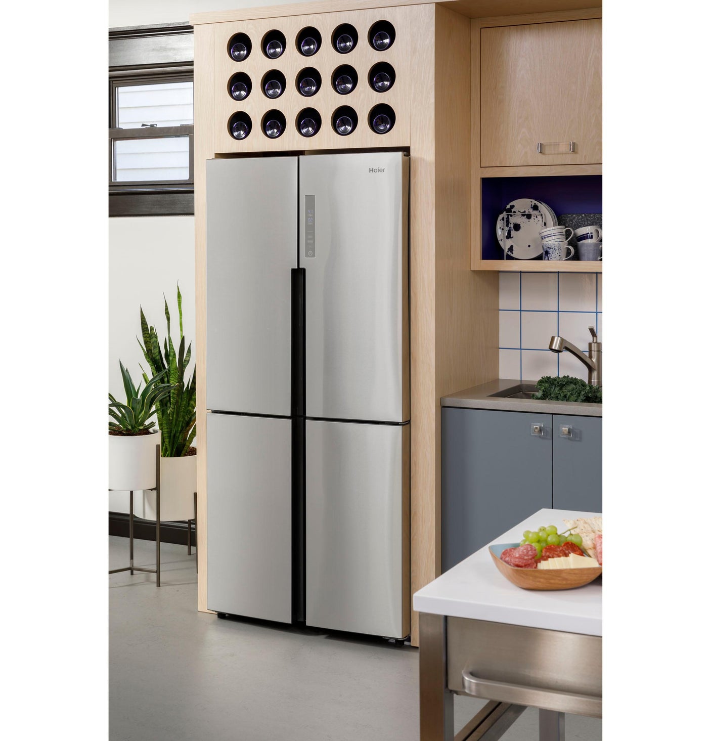 Haier ENERGY STAR® 16.8 Cu. Ft. Quad Door Refrigerator