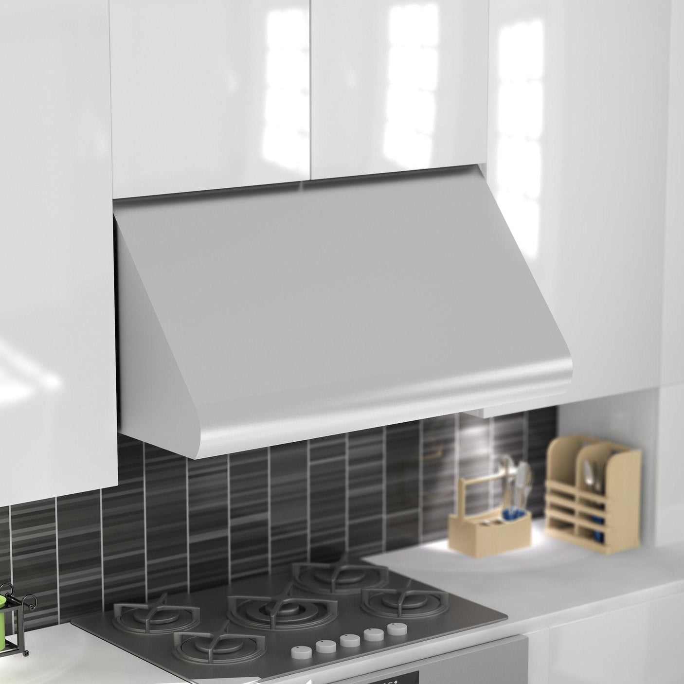 ZLINE Under Cabinet Range Hood in Stainless Steel with Recirculating Options (527)