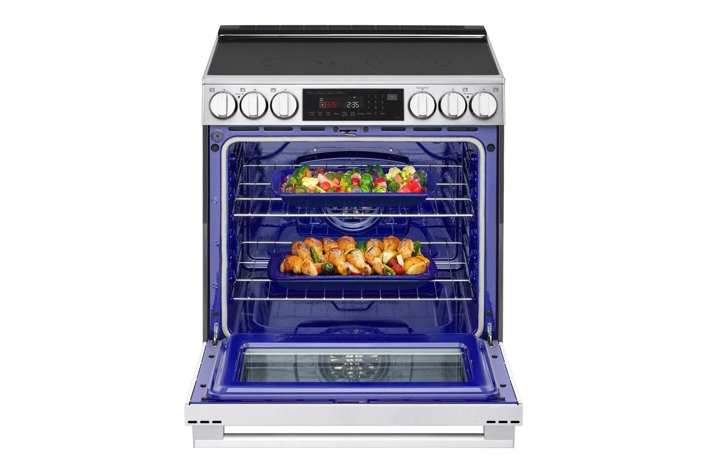 6.3 cu. ft. Smart Electric Slide-in Range with InstaView®, ProBake Convection®, and Air Fry