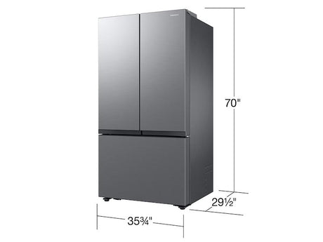 27 cu. ft. Counter Depth Mega Capacity 3-Door French Door Refrigerator with Dual Auto Ice Maker in a Stainless Look