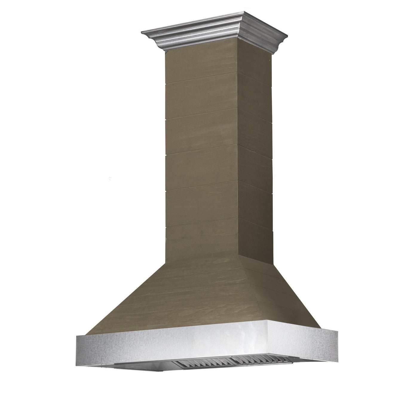 ZLINE Shiplap Wooden Wall Range Hood with Stainless Steel Accent (365YY)