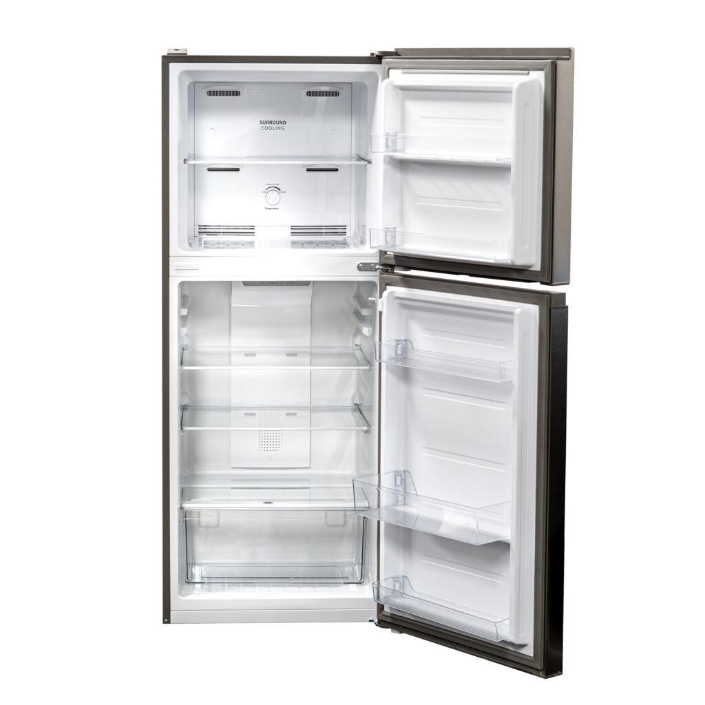 Woods WFF176SL 18.0 cu. ft. Top Mount Frost-Free Fridge in Stainless Steel Look