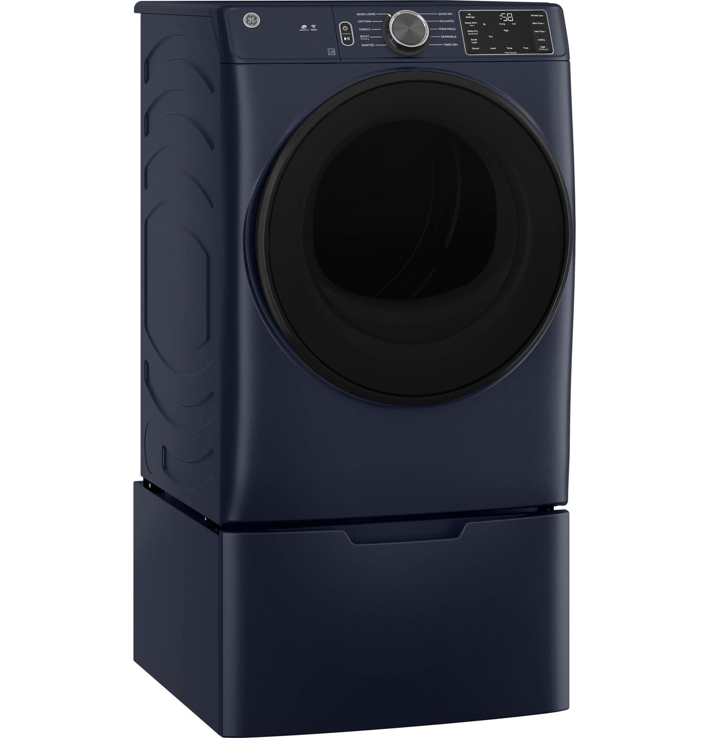 GE® ENERGY STAR® 7.8 cu. ft. Capacity Smart Front Load Electric Dryer with Sanitize Cycle