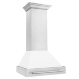 ZLINE 30 in. DuraSnow Stainless Steel Range Hood with Color Shell Options (8654SNX-30) [Color: White Matte]