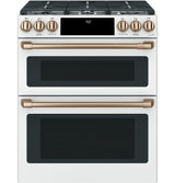 Café™ 30" Smart Slide-In, Front-Control, Gas Double-Oven Range with Convection