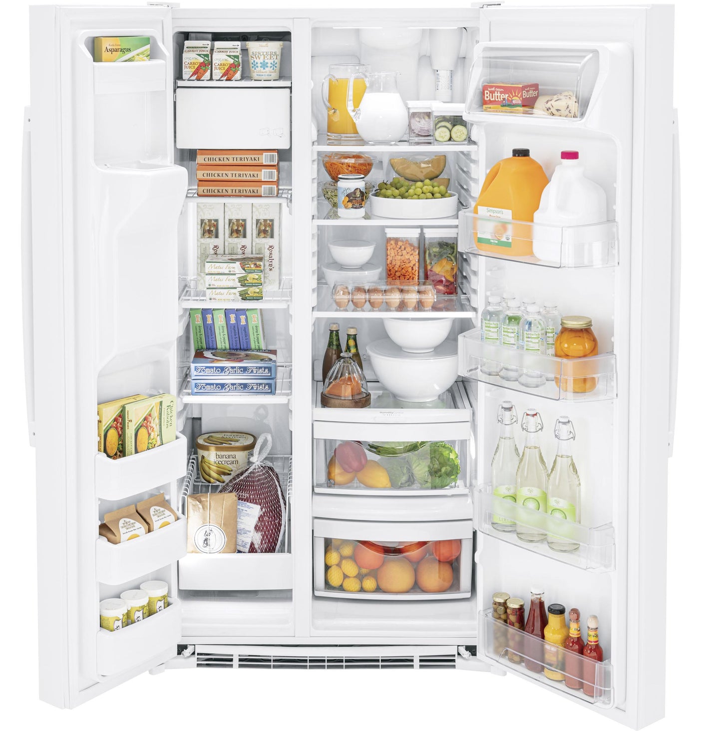 GE® ENERGY STAR® 25.3 Cu. Ft. Side-By-Side Refrigerator