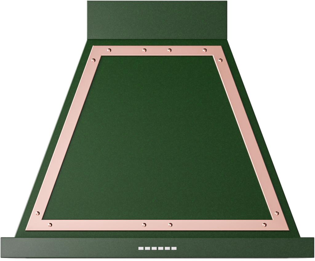 ILVE UANB30EGP Nostalgie 30" Hood in Emerald Green with Copper trim